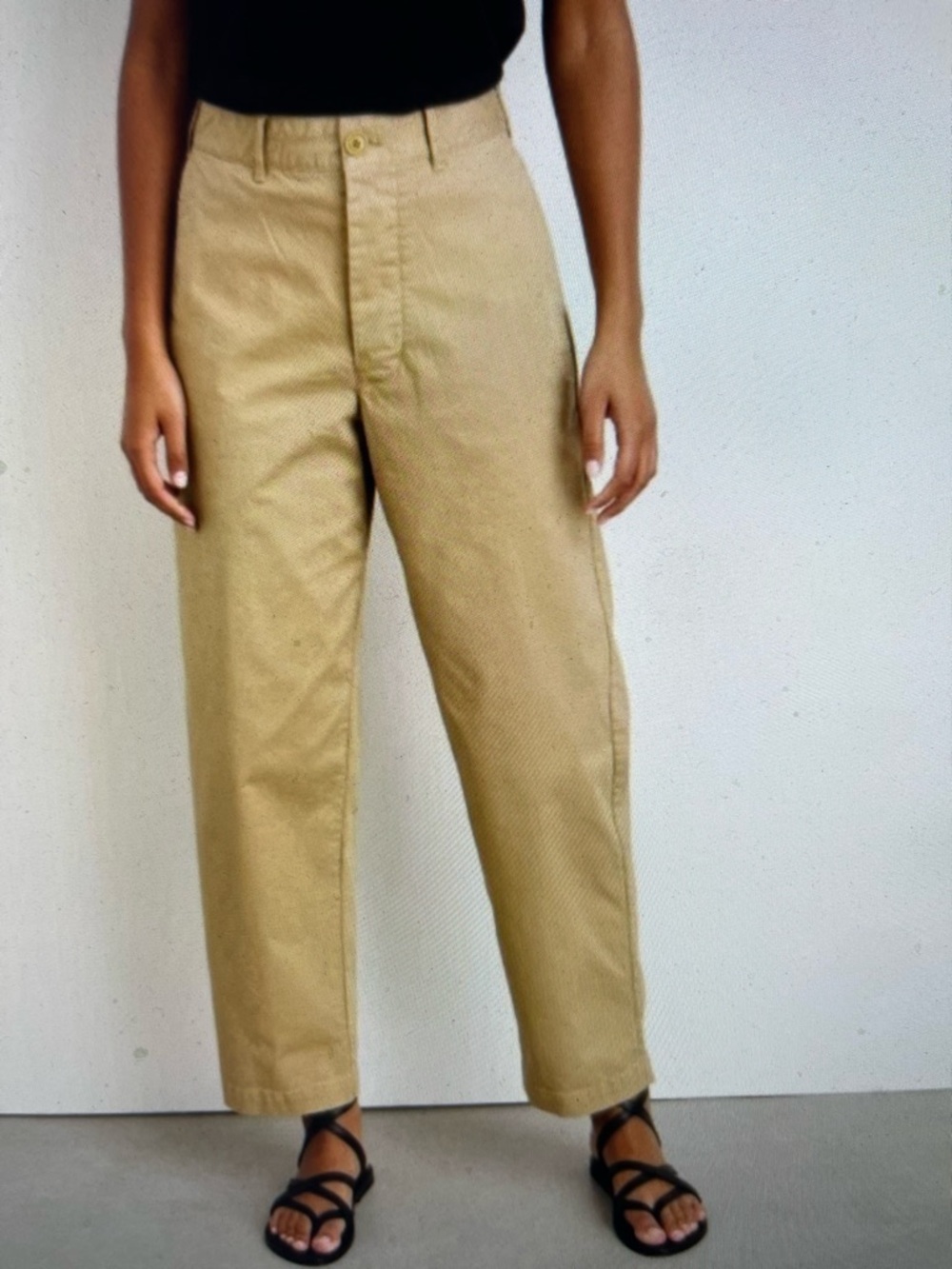 Alex Mill Boyish Chino Pants Size 10 Vintage Khaki High Waist Relaxed